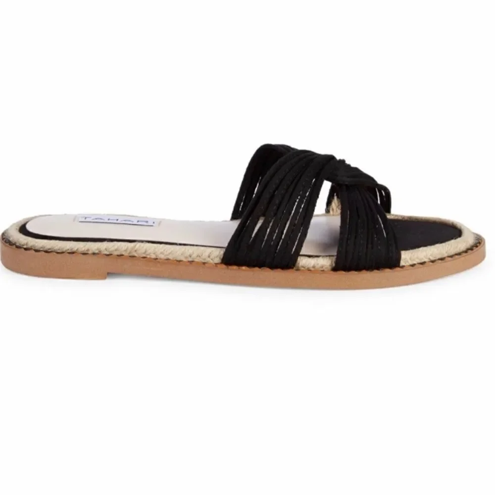 Tahari Black Sandals Slides